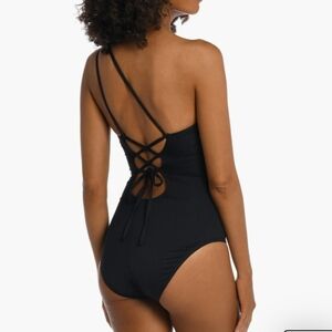 NWOT La Blanca Goddess One Shoulder One Piece Swimsuit